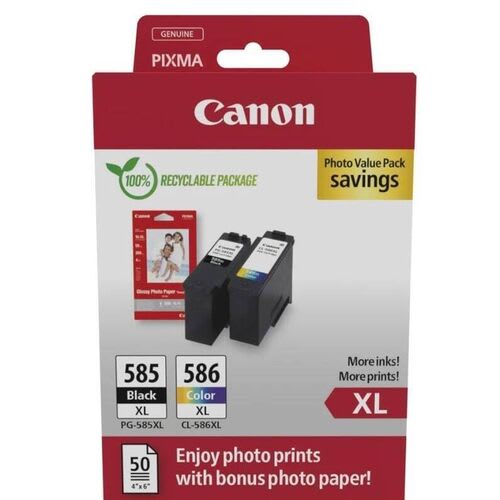 Canon PG-585XL / CL-586XL High Capacity Ink Cartridge Multipack