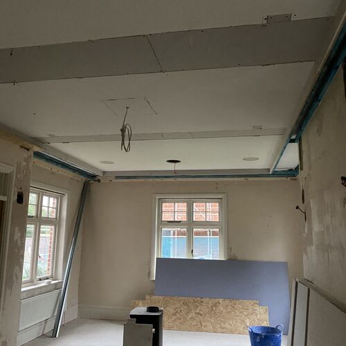 Chase Farm Electrical performing a domestic electrical rewire, ensuring safety and compliance with modern standards\r\n