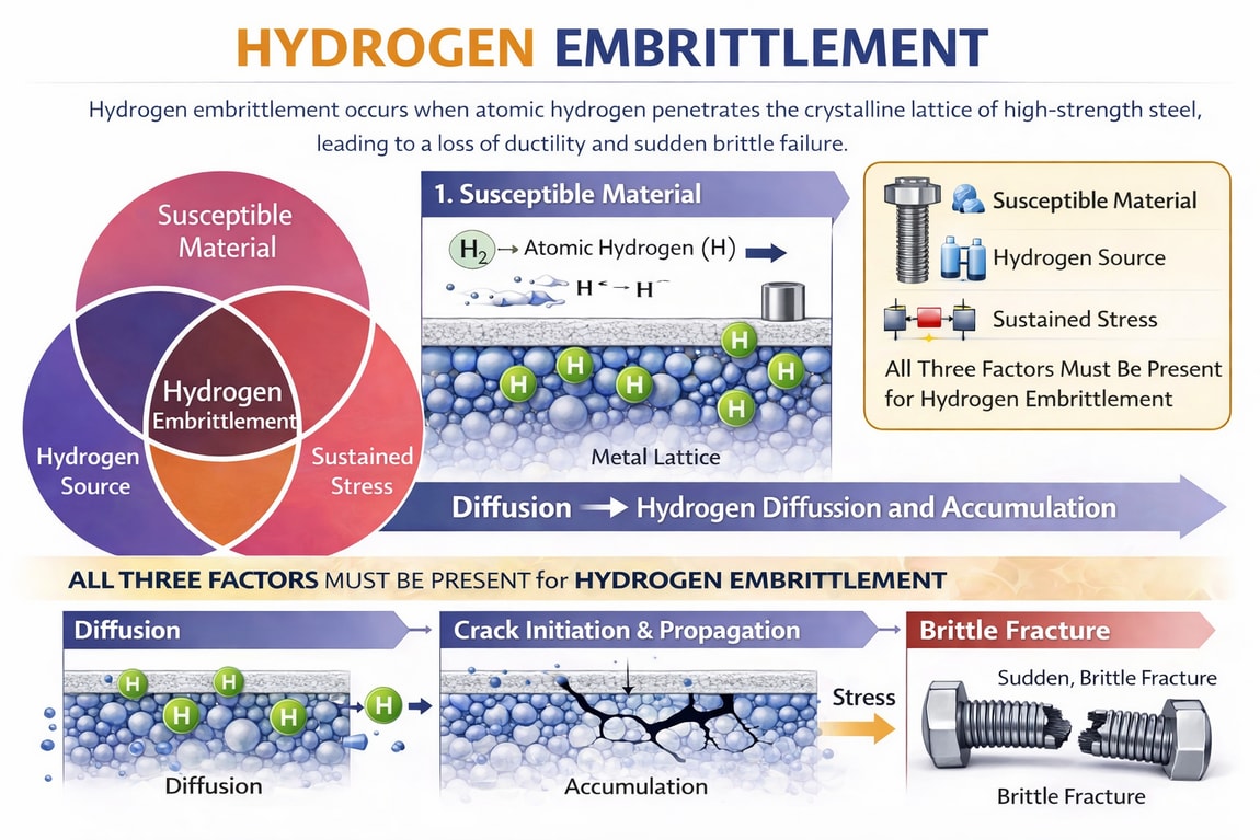 Hydrogen Embrittlement in Fasteners - Causes, Relief &amp; Prevention | Trojan SF