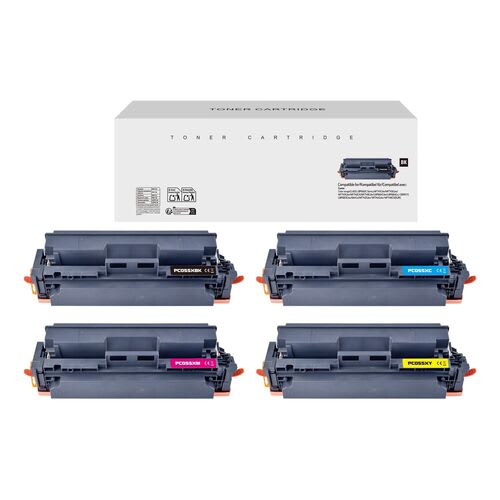 Canon 055H Remanufactured Toner Set