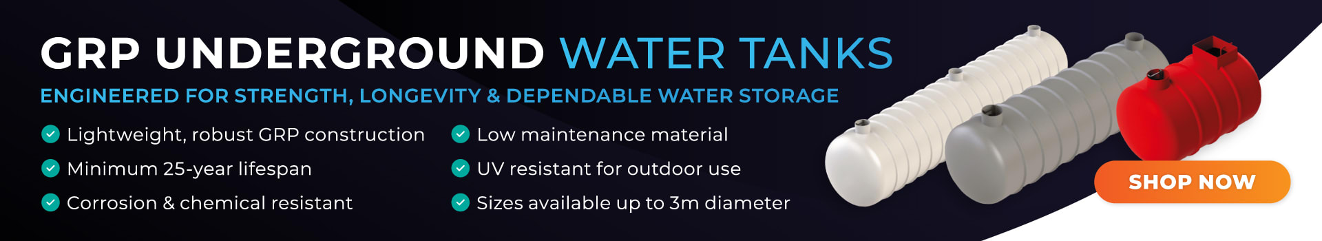 Purewater Storage Ltd | GRP | Water Storage Tanks | One piece | Two Piece | Sectional | Enclosures | Combination Units | Nationwide