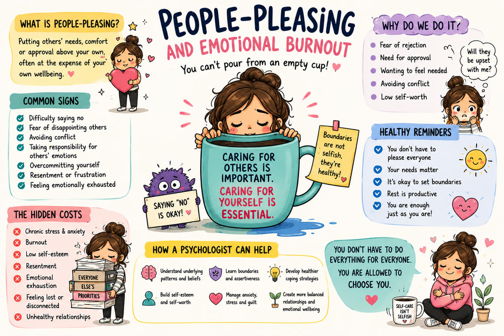 People-Pleasing and Emotional Burnout | London Psychologist Clinic | Chartered London Psychologist | CBT Coaching Harley Street | Psychology Counselling Harley Street