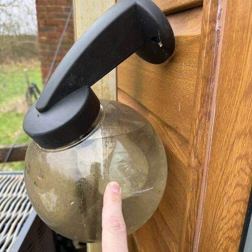 Modern metal consumer unit with full RCD protection installed in rental property