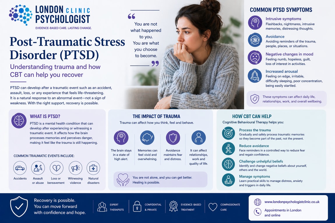 Trauma and Recovery | London Psychologist Clinic | Chartered London Psychologist | CBT Coaching Harley Street | Psychology Counselling Harley Street