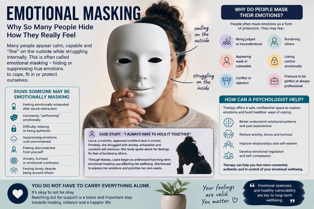 Emotional Masking | London Psychologist Clinic | Chartered London Psychologist | CBT Coaching Harley Street | Psychology Counselling Harley Street