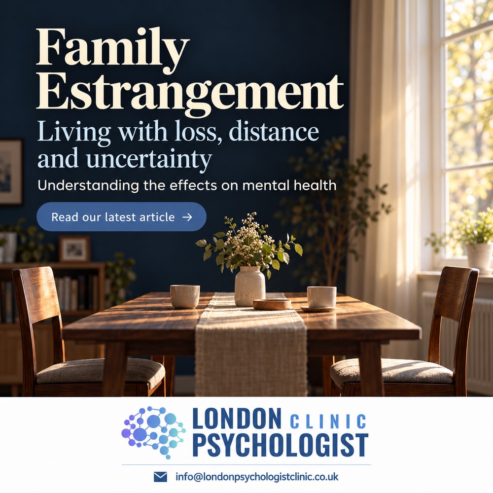 Family Estrangement and Mental Health | London Psychologist Clinic | Chartered London Psychologist | CBT Coaching Harley Street | Psychology Counselling Harley Street