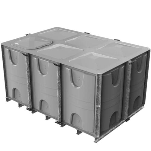 PW.3X2X1.5.IFB.AG - 9000  LITRE SECTIONAL WATER TANK, INTERNALLY FLANGED BASE (IFB)