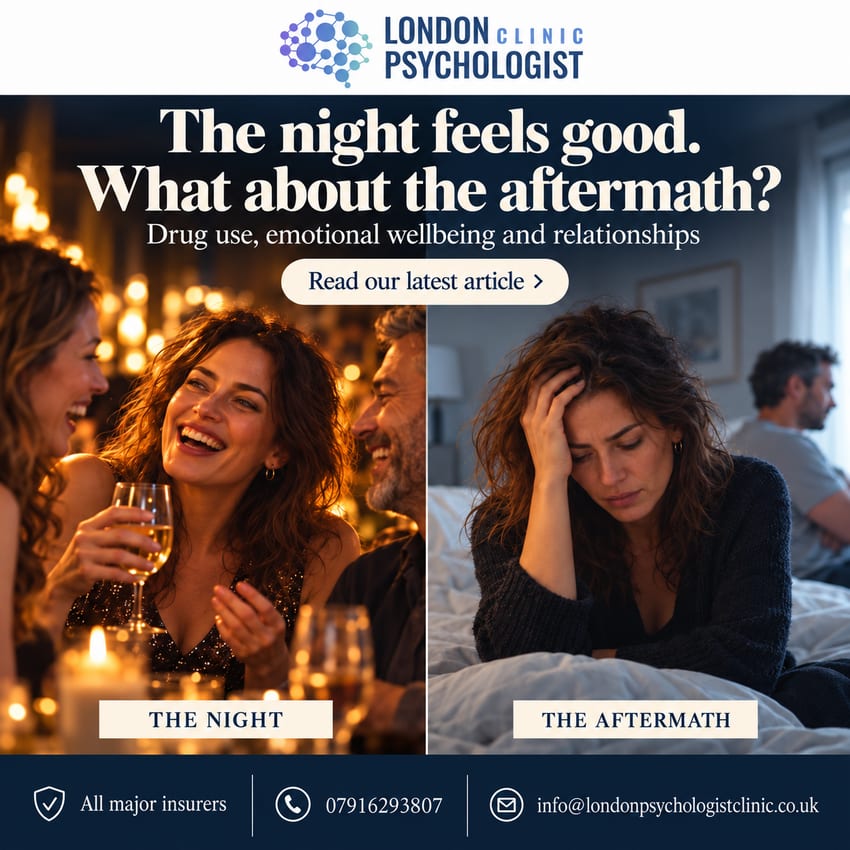 The Price of Belonging: Drugs, Rejection and the Fear of Missing Out | London Psychologist Clinic | Chartered London Psychologist | CBT Coaching Harley Street | Psychology Counselling Harley Street