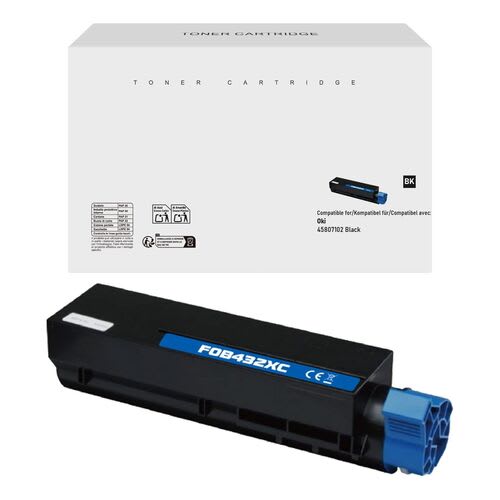 Oki 45807102 Black Compatible Toner (B412 / B432 / MB472 / MB492)