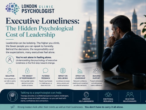 Executive Loneliness | London Psychologist Clinic | Chartered London Psychologist | CBT Coaching Harley Street | Psychology Counselling Harley Street