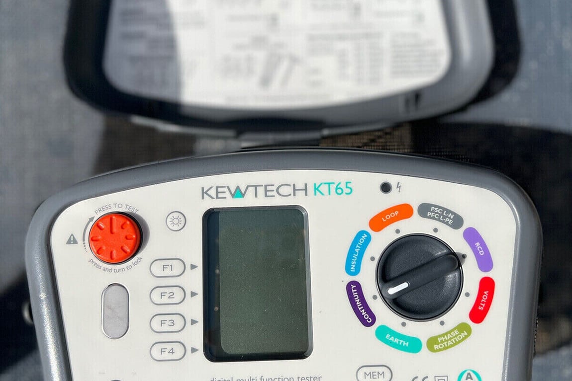 Electrical tester used by Chase Farm Electrical for accurate diagnostics and testing