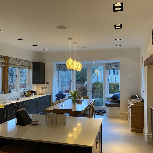 Chase Farm Electrical completed electrical renovations in a kitchen, improving safety and functionality with modern wiring solutions