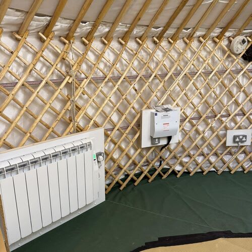 Energy-efficient yurt lighting for schools.


