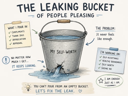 People Pleasing and the Leaking Bucket | London Psychologist Clinic | Chartered London Psychologist | CBT Coaching Harley Street | Psychology Counselling Harley Street
