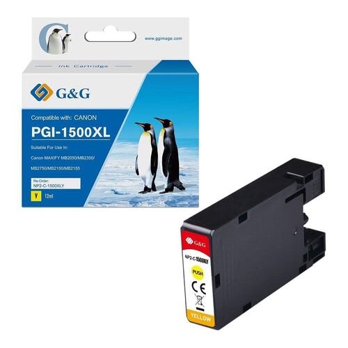 Canon PGI-1500XL Yellow Compatible Ink Cartridge