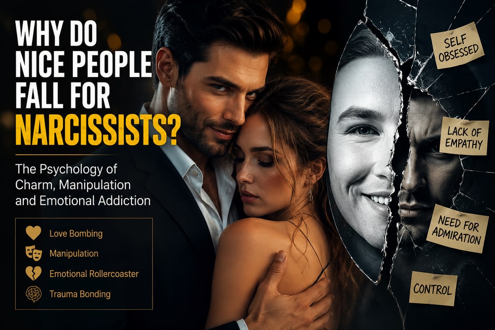 Why Do Nice People Fall for Narcissists? | London Psychologist Clinic | Chartered London Psychologist | CBT Coaching Harley Street | Psychology Counselling Harley Street