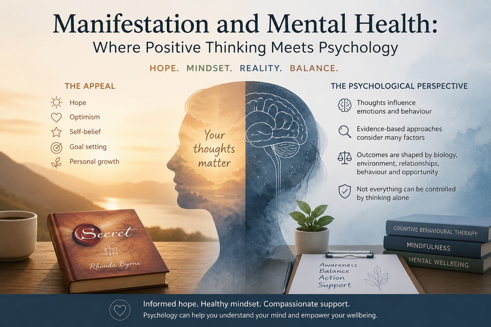 Positive Thinking vs Manifestation | London Psychologist Clinic | Chartered London Psychologist | CBT Coaching Harley Street | Psychology Counselling Harley Street