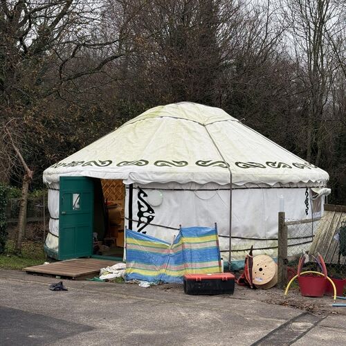 Yurt with professional electrical installation.

