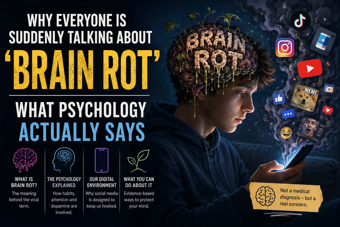 Why Everyone Is Suddenly Talking About 'Brain Rot' | London Psychologist Clinic | Chartered London Psychologist | CBT Coaching Harley Street | Psychology Counselling Harley Street