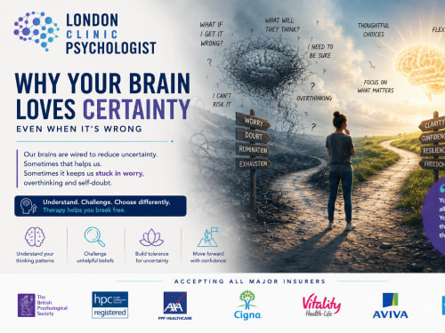 Our Need For Certainty | London Psychologist Clinic | Chartered London Psychologist | CBT Coaching Harley Street | Psychology Counselling Harley Street