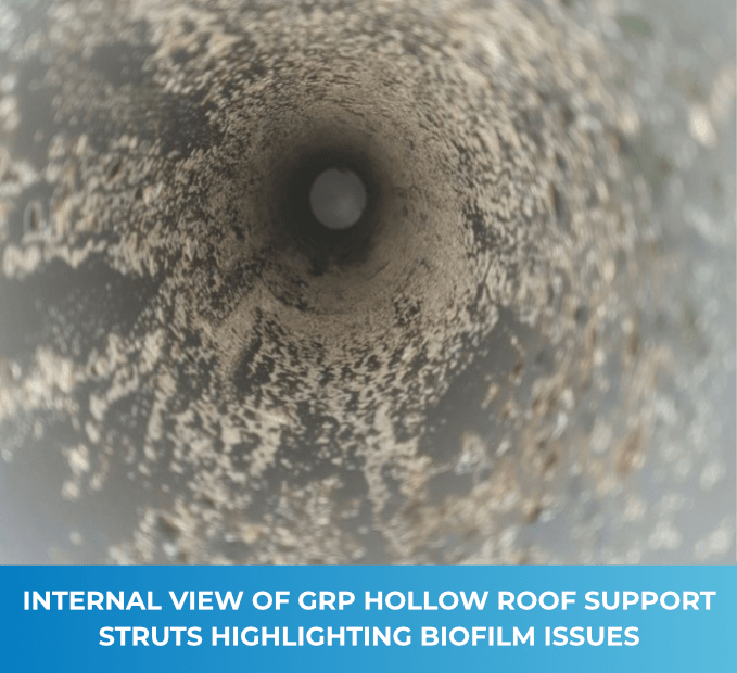 Replacement of Hollow Roof Support Struts | Purewater Storage Ltd | GRP | Water Storage Tanks | One piece | Two Piece | Sectional | Enclosures | Combination Units | Nationwide
