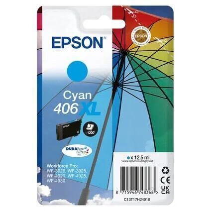 Epson 406XL High Capacity Cyan Ink Cartridge