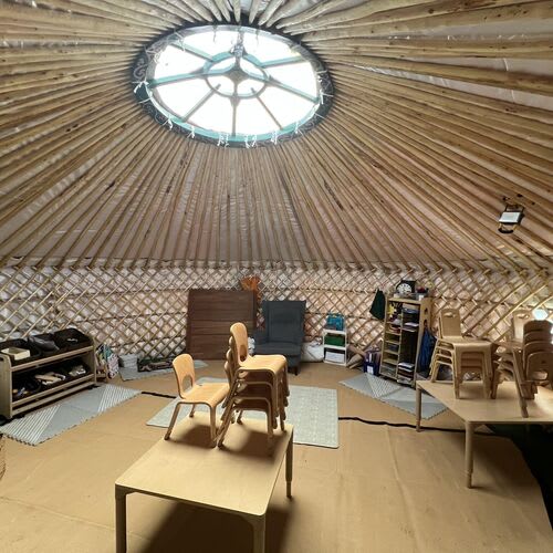 Safe, weatherproof yurt electrical connections.

