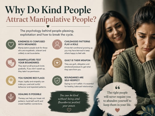 Why Do Kind People Attract Manipulative People? | London Psychologist Clinic | Chartered London Psychologist | CBT Coaching Harley Street | Psychology Counselling Harley Street