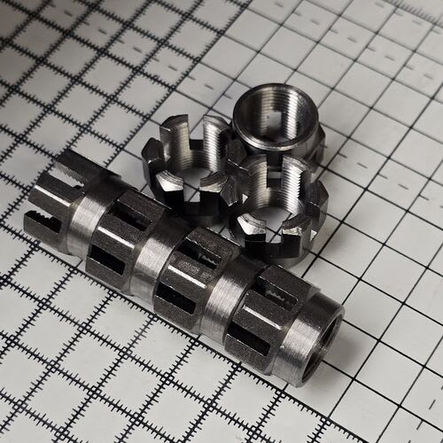 Internally and externally threaded hex, square and round slotted, castle and castellated nuts