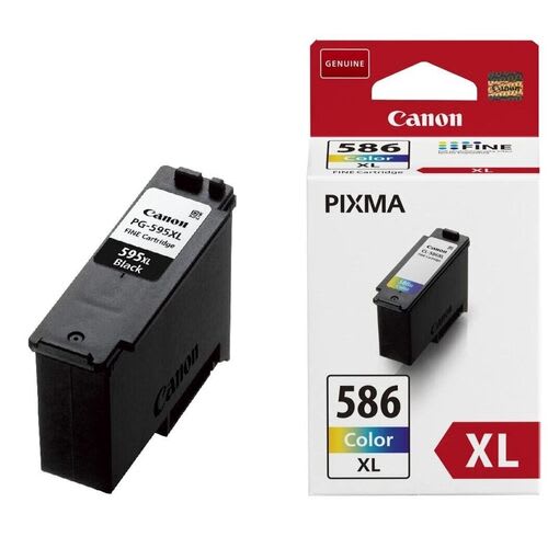 Canon PG-595XL / CL-586XL High Capacity Ink Cartridge Multipack