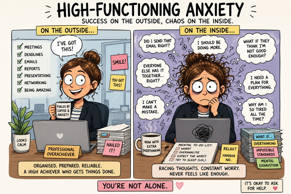 High-Functioning Anxiety | London Psychologist Clinic | Chartered London Psychologist | CBT Coaching Harley Street | Psychology Counselling Harley Street