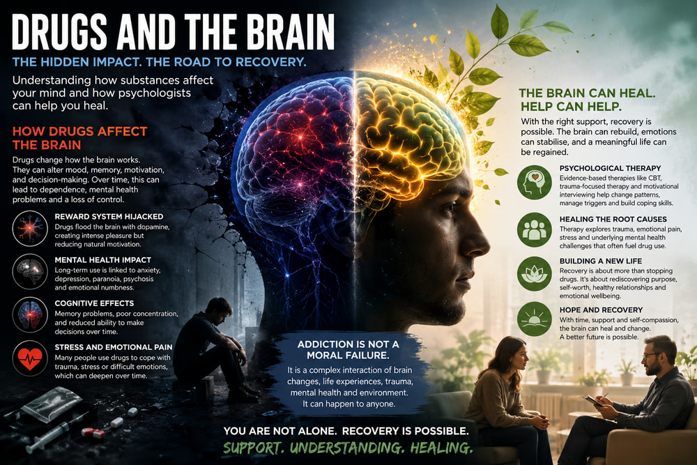 What Do Drugs Really Do to the Brain? | London Psychologist Clinic | Chartered London Psychologist | CBT Coaching Harley Street | Psychology Counselling Harley Street