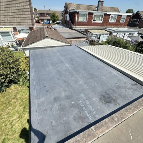 EPDM Rubber Roof Replacement in Bristol After Failed GRP Fibreglass Roof | Alpine Home And Garden Improvements Ltd  | Roofing company Bristol | Roof repairs Bristol | Fencing company Bristol  | Professional Roofing Services Bristol  | Trusted Roofing Professionals Bristol  | Certified Roofing Contractors Bristol
