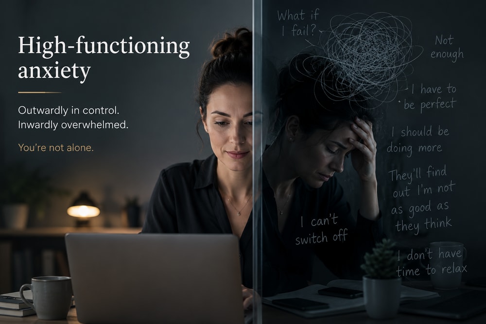 When Success Masks Struggle | London Psychologist Clinic | Chartered London Psychologist | CBT Coaching Harley Street | Psychology Counselling Harley Street