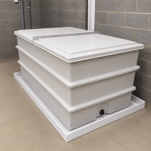 DT250 POLYPROPYLENE DRIP TRAY - 1100x650x75mm
