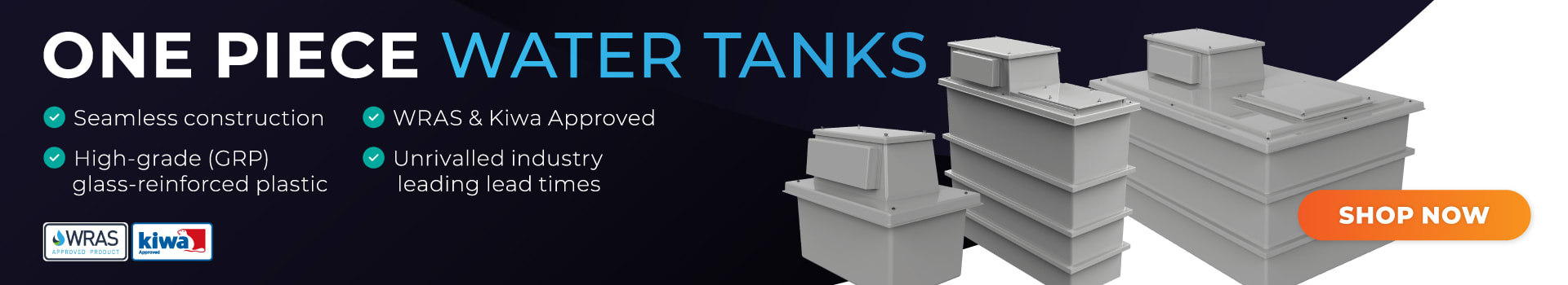 Purewater Storage Ltd | GRP | Water Storage Tanks | One piece | Two Piece | Sectional | Enclosures | Combination Units | Nationwide