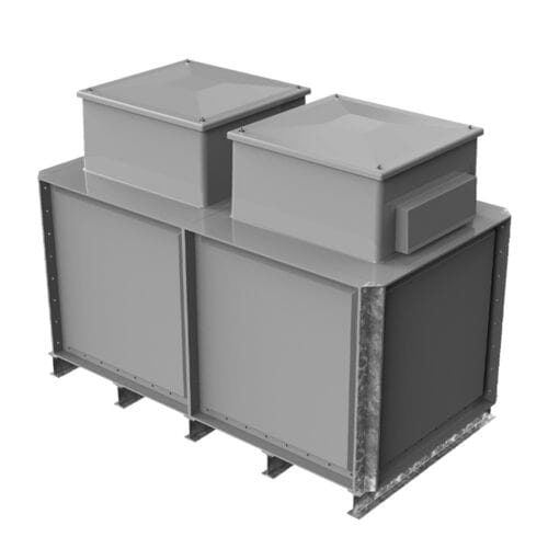 PW.2X1X1.IFB.DIV.AB(1+1) - 2000 LITRE DIVIDED SECTIONAL WATER TANK, INTERNALLY FLANGED BASE (IFB) C/W FVH