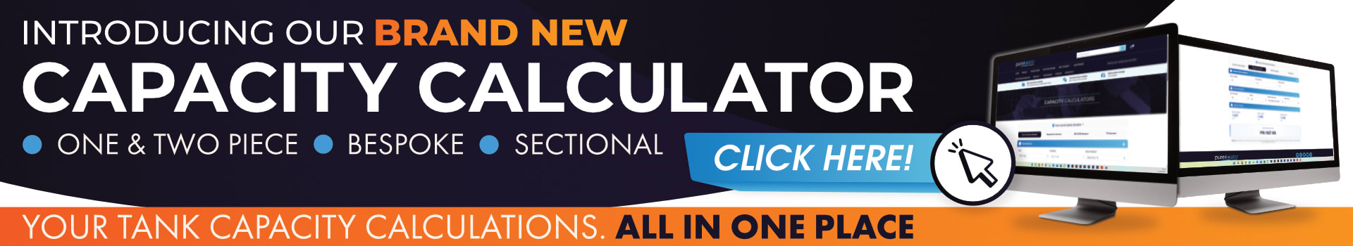 Quickly estimate the capacity of Bespoke, Sectional, One Piece and Two Piece GRP water tanks with Purewater Storage’s online calculator.