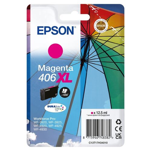 Epson 406XL High Capacity Magenta Ink Cartridge