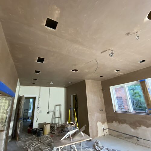 Chase Farm Electrical completed 1st fix electrical renovations in a modern, interior-designed kitchen complete with LED Lighting \r\n\r\n