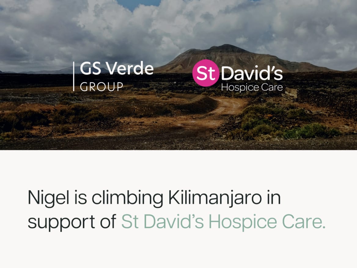 Nigel Greenaway’s Kilimanjaro Challenge for St David’s Hospice Care
