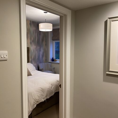 \"Chase Farm Electrical performing electrical upgrades in a house, including rewiring, lighting installations, and safety enhancements\r\n\r\n