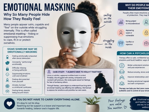 Emotional Masking | London Psychologist Clinic | Chartered London Psychologist | CBT Coaching Harley Street | Psychology Counselling Harley Street