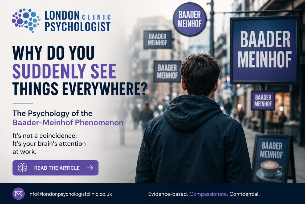 Why You Suddenly See Things Everywhere | London Psychologist Clinic | Chartered London Psychologist | CBT Coaching Harley Street | Psychology Counselling Harley Street