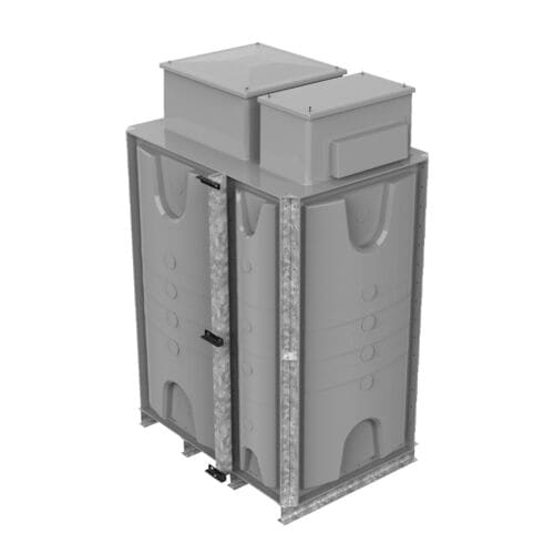 IFB Divided - Internally Flanged Base AB Air Gap (Twin Compartment) 