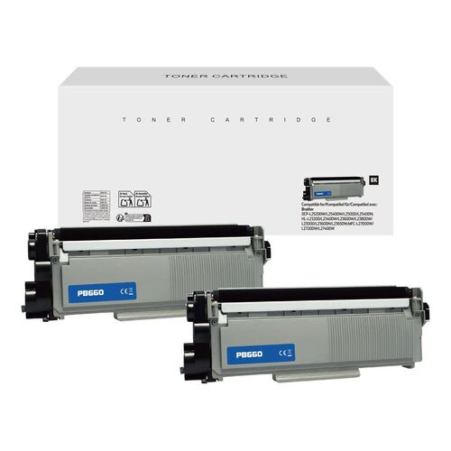 Brother TN2320 Black Remanufactured Toner Twin Pack