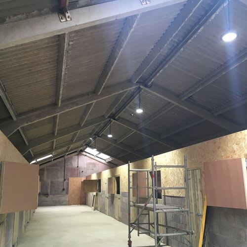 Chase Farm Electrical installing power systems for modern horse stables.\r\n