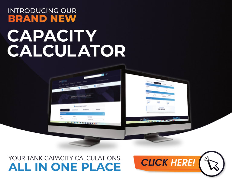 Quickly estimate the capacity of Bespoke, Sectional, One Piece and Two Piece GRP water tanks with Purewater Storage’s online calculator.