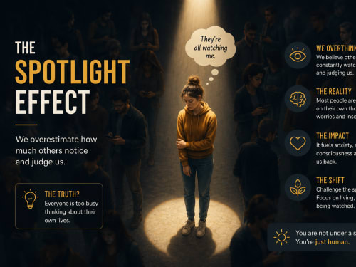 The Spotlight Effect: Why We Think Everyone Is Watching Us | London Psychologist Clinic | Chartered London Psychologist | CBT Coaching Harley Street | Psychology Counselling Harley Street