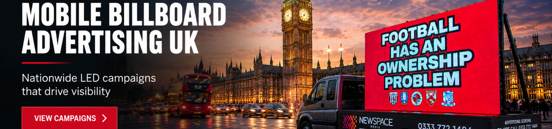 Mobile billboard advertising and LED advertising van campaigns across the UK helping brands increase visibility, target audiences and deliver high-impact outdoor advertising.
